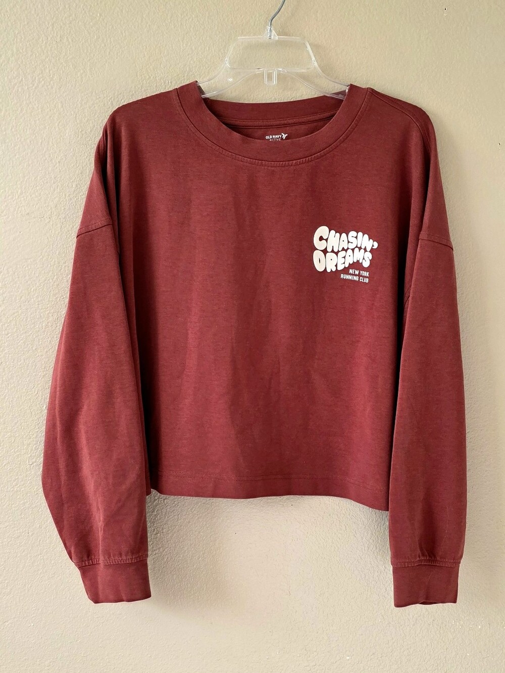 Old Navy Rust Red Chasin Dreams Cropped Sweater - Size 2X